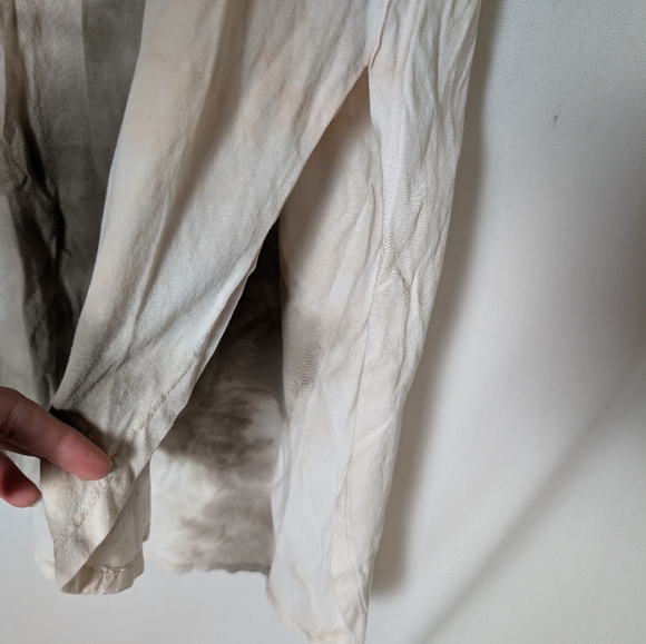 Zara Grey And White Tie Dye Short Sleeve Shirt Dress Size Small - Picture 3 of 7